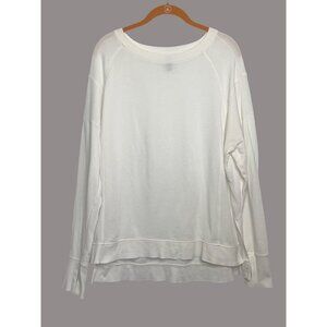 Sweaty‎ Betty After Class Sweatshirt Cotton Modal Thumb Holes White Size Medium